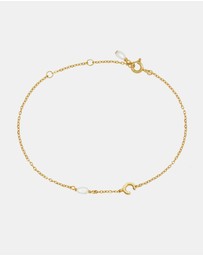 SAINT VALENTINE - Pearl Letter Bracelet - Gold