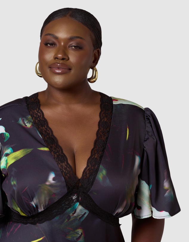 Pink Dusk by Curve Project - Electric Vibe Maxi Dress