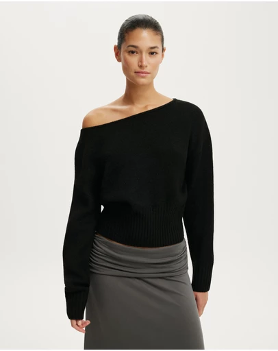 Cotton On - Softest Luxe Off Shoulder Knit Top