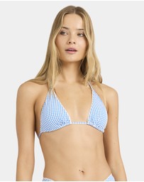 Billabong - Womens Mini Wave Check Multi Tri Bikini Top