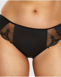Nessa - Selena High Waist Full Cut Brief with Embroidery