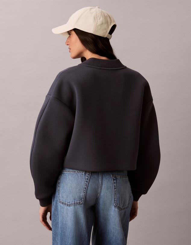 Calvin Klein Jeans - Smooth Cropped Relaxed Bomber Jacket