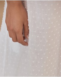 Papinelle - Swiss Dot Lace Front Maxi Nightie