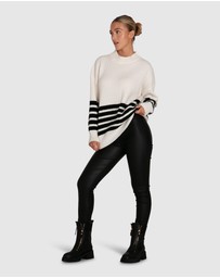 Belle & Bloom - Everything I Do Oversize Striped Knit