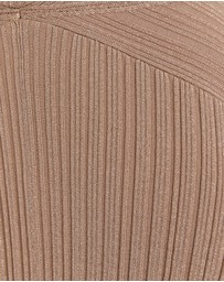 SABA - Metallic Ribbed Knit Dress