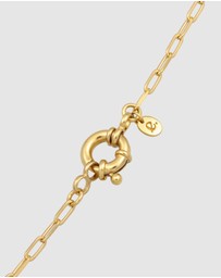 Elli Jewelry - Necklace Link Chain 925 Sterling Silver Gold-Plated
