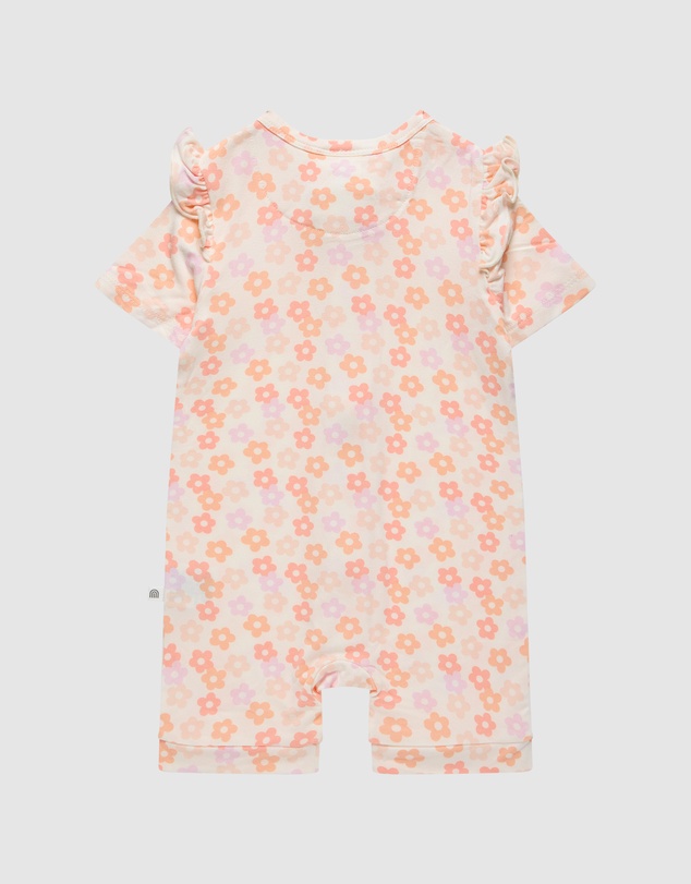 Kynd Baby - Frill Short Sleeve Onesie in Blooms