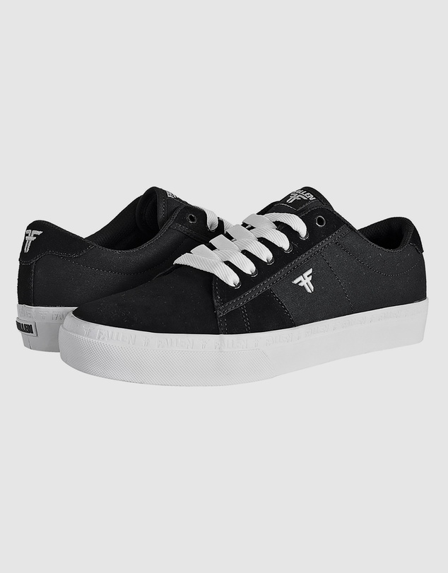 Fallen Footwear - Fallen Footwear Men Bomber Vulcanised Sole Shoes Black/White