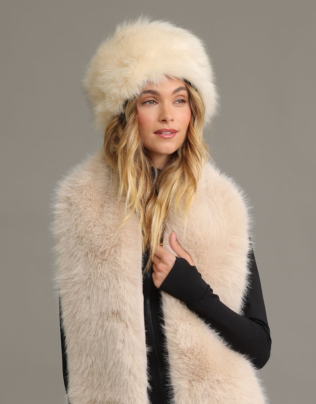 Morgan & Taylor - Elaina Faux Fur Cossack Ski Hat