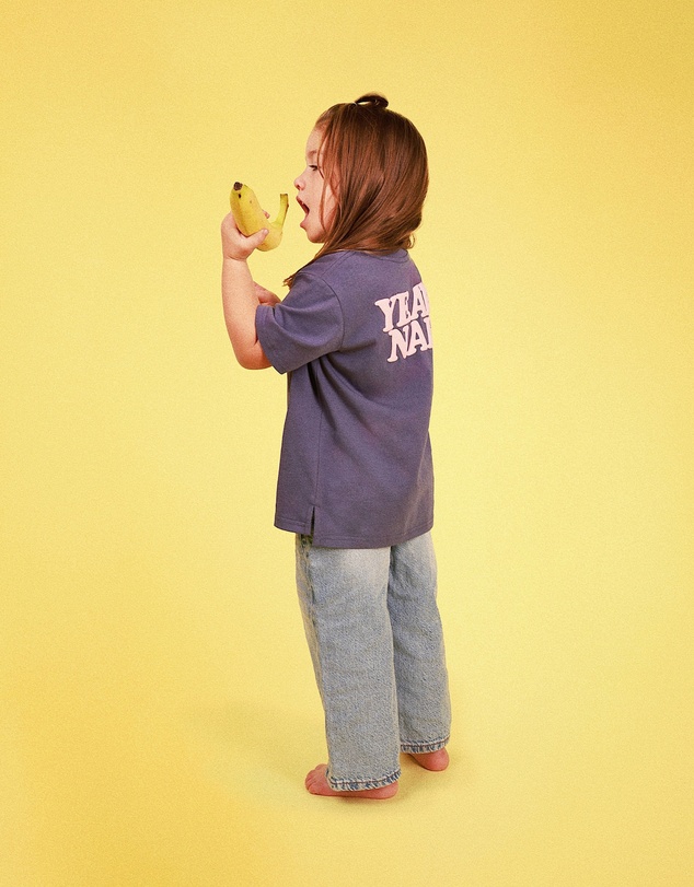 Skwosh - Yeah Nah Kids Slang Tee in Navy