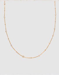 Elli Jewelry - Necklace Crystal Circle 925 Sterling Silver Gold-Plated