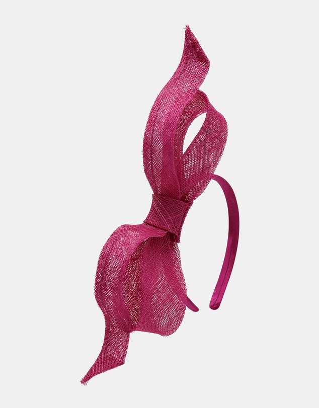 Morgan & Taylor - Sutton Fascinator in Hot pink