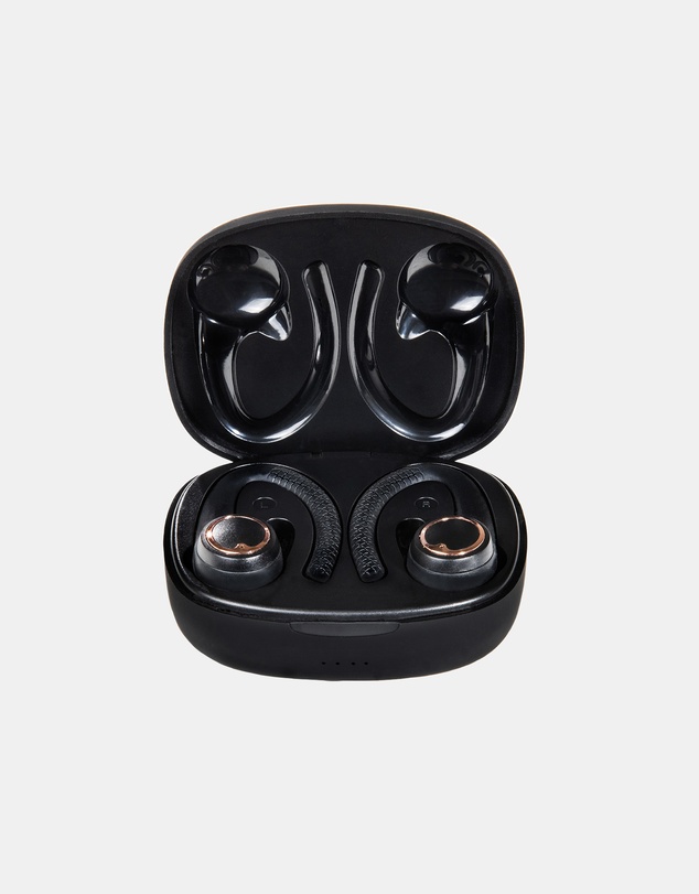 Friendie - AIR Active 2.0 Black and Rose Gold Sport Earbud (True Wireless In Ear Headphones)