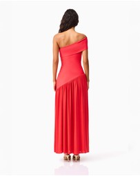 Elliatt - Jesselle Asymmetrical Gown in Coral