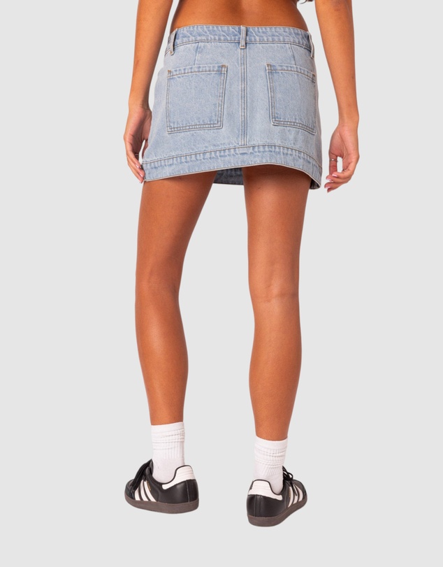 EDIKTED - Foxx denim mini skirt