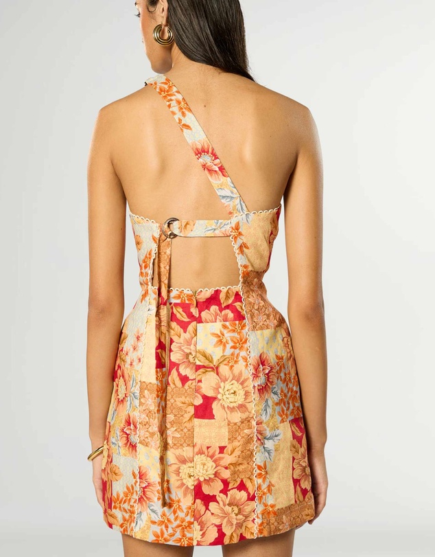 Winona - Solene Asymmetrical Short Dress 