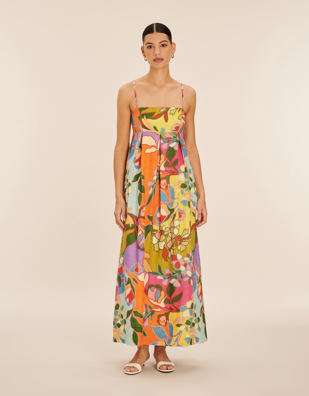 AERE - Aniya Linen Maxi Dress