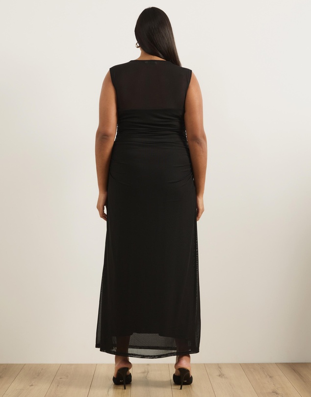 Atmos&Here Curvy - Monique Mesh Midi Dress
