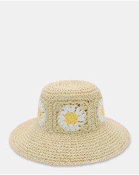Morgan & Taylor - Mini Daisy Crochet Bucket Hat