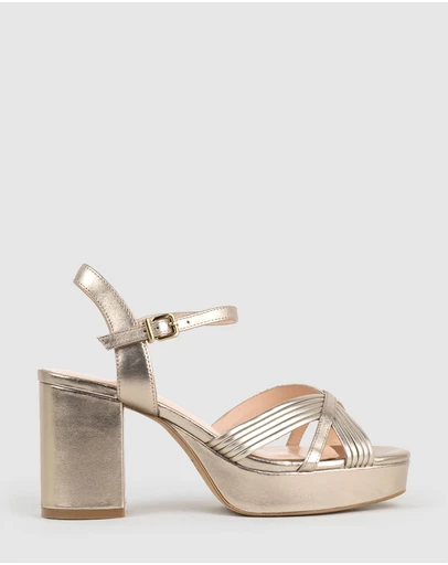 Edward Meller - RAYNE80 Strappy Crossover Platform Sandal