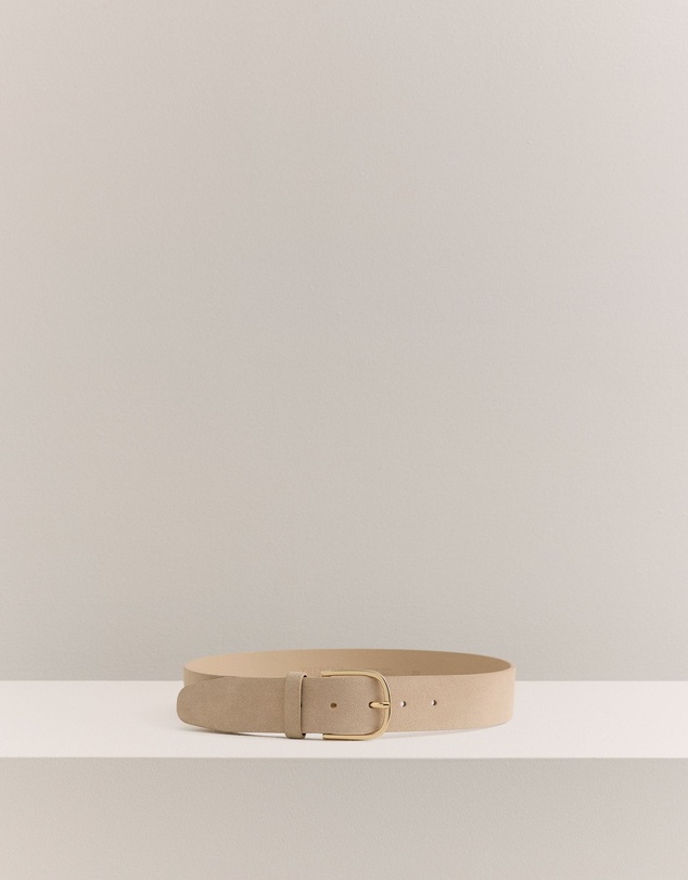 Trenery - Serin Suede Belt in Tahini