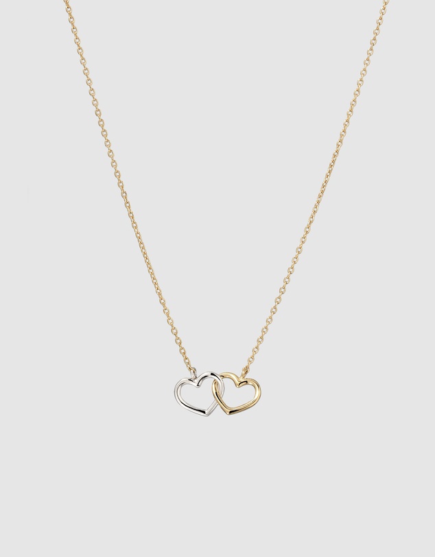Elli Jewelry - Necklace Heart Pendant Valentine Dainty 925 Sterling Silver Gold-Plated
