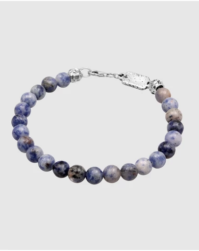 Haze & Glory - ICONIC EXCLUSIVE - Bracelet Men Blue Atlantic 925 Sterling Silver
