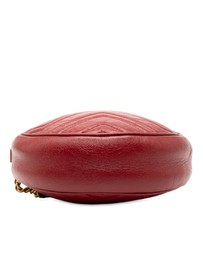 Pre-Loved by Azura Reborn - Pre-Loved Mini GG Marmont Matelasse Leather Round Crossbody