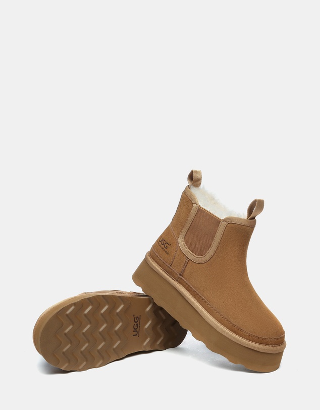 EVERAU - Australian Shepherd Ugg Chelsie Platform Cow Suede Upper UGG Boots