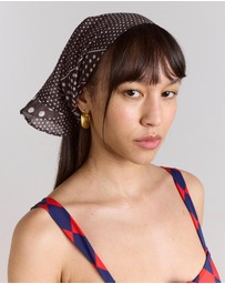 Damson Madder - Frill Edge Headscarf