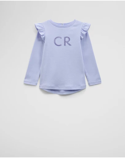 Country Road - Long Sleeve Logo Frill T-shirt