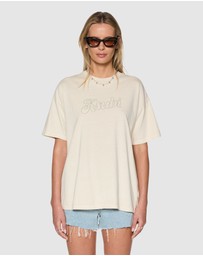 Ksubi - Sketch Oh G Tee Slice Ecru