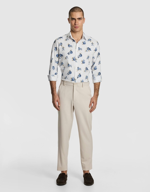 yd. - Caspian Slim Floral Shirt