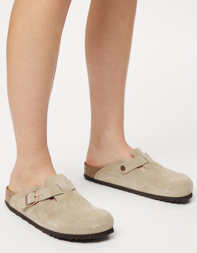 Birkenstock - Boston Suede Leather Narrow - Women's