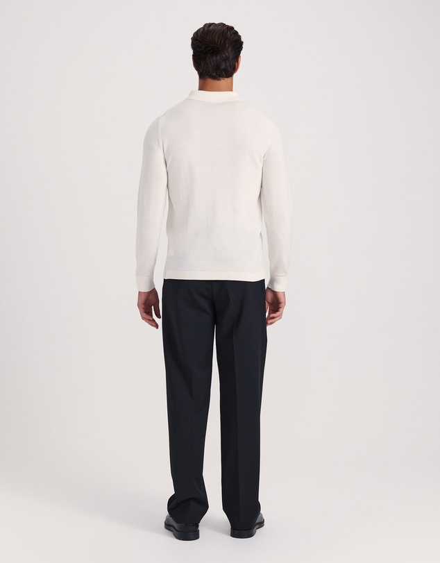 SABA - Franklin Merino Wool Long Sleeve Polo