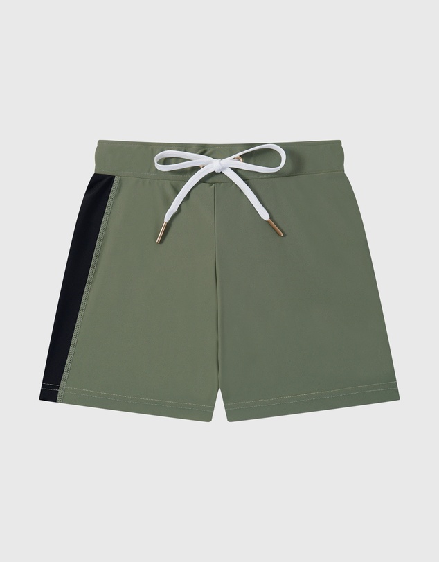 Aqua Blu Kids - Building Blocks Khaki Lycra Swim Shorts - Kids