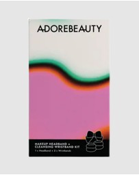 Adore Beauty - Makeup Headband + Cleansing Wristband Kit - Blue LIMITED EDITION