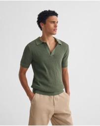 Oxford - Huck Lined Knitted Polo