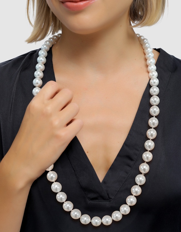 Elli Jewelry - Necklace Shell Pearls 925 Sterling Silver