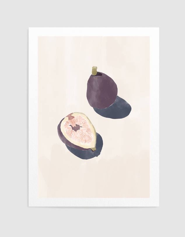 Olive et Oriel - Figs by Ivy Green Illustrations Art Print