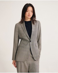 Oxford - Ebony Pure Wool Suit Jacket