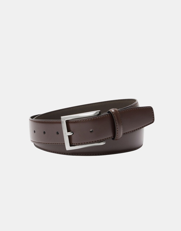 Buckle - Dalton. Classic Leather Belt. 35mm width.