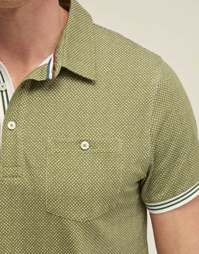 Oxford - Milo Cotton Jersey Printed Polo