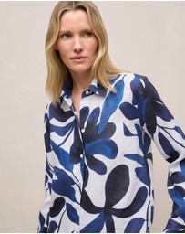 Trenery - Marea Linen Classic Shirt in White