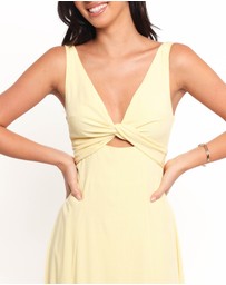 Petal & Pup - Archer Midi Dress - Butter Yellow