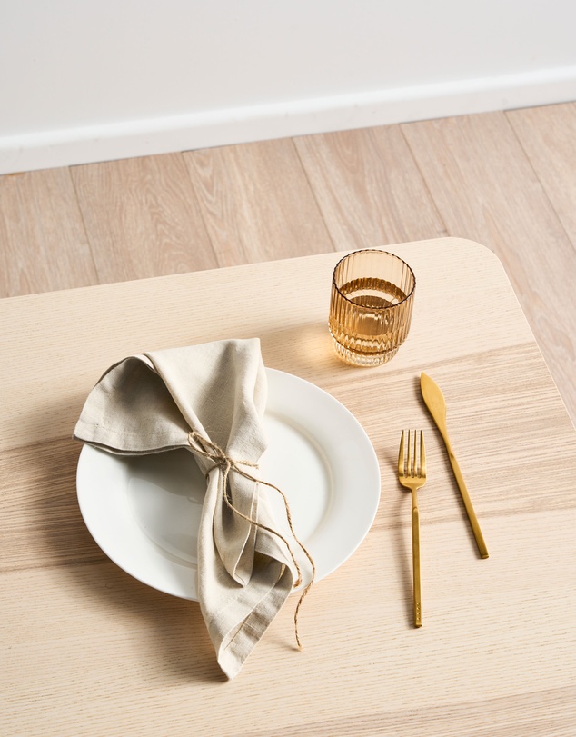 Linen House - Nimes Pure Linen 4 Piece Napkin Set