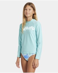 Billabong - Girls 6 to 14 Heat Wave Long Sleeve Rash Vest