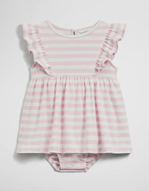 Country Road - Sleeveless Rib Romper Dress