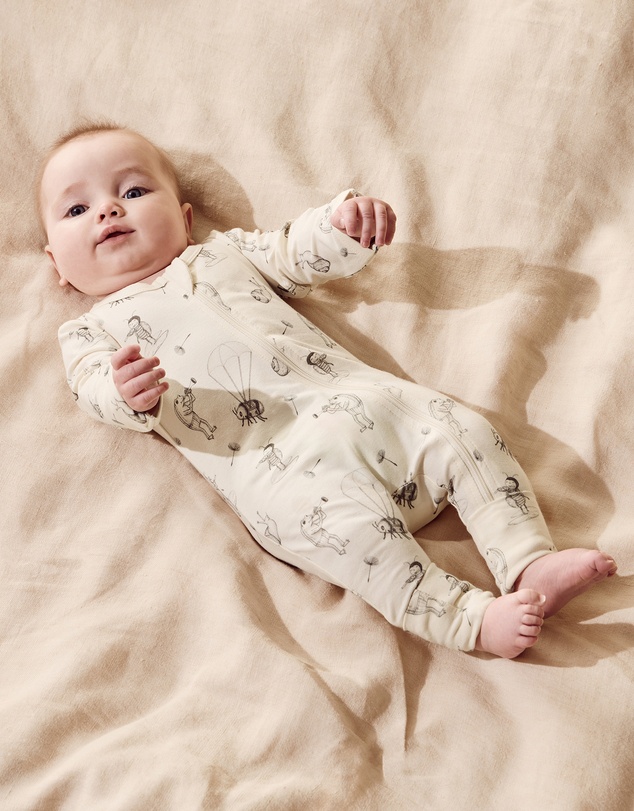 Wilson & Frenchy - Organic Zipsuit with Feet - Babies
