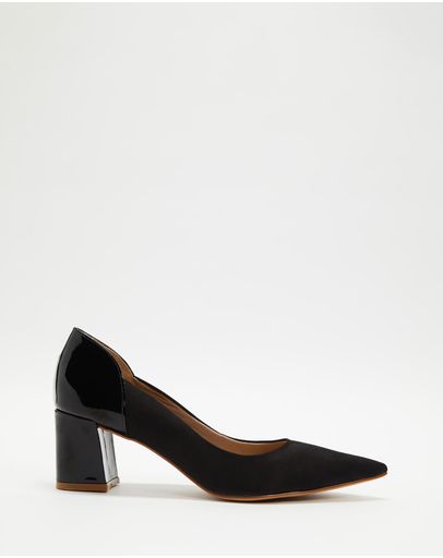 Black Patent & Suede